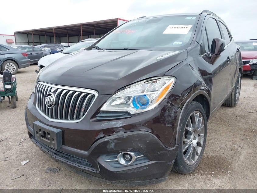 2016 Buick Encore VIN KL4CJ1SM3GB726895 IAAI salvage auction — LEFT FRONT, Original (Texas), sold $1,750 on 2026-09-03 (photo 6)