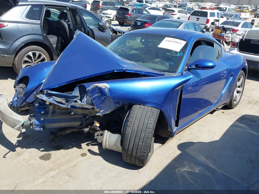 2007 Porsche Cayman VIN WP0AB29837U781621 IAAI salvage auction — FRONT END, Salvage (California), sold $5,600 on 2026-08-19 (photo 2)