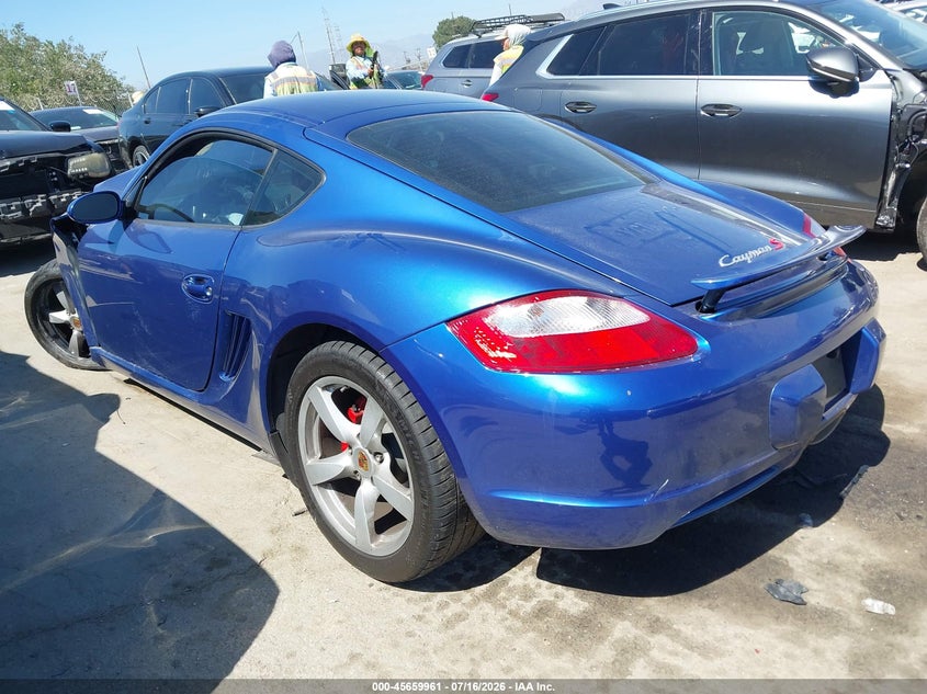 2007 Porsche Cayman VIN WP0AB29837U781621 IAAI salvage auction — FRONT END, Salvage (California), sold $5,600 on 2026-08-19 (photo 3)