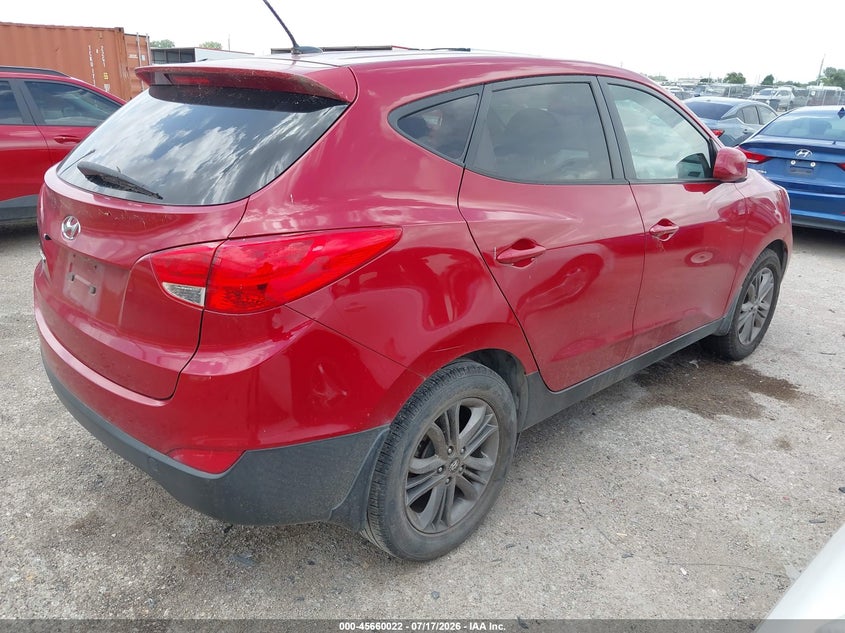 2015 Hyundai Tucson VIN KM8JT3AF0FU027891 IAAI salvage auction — NORMAL WEAR, Salvage Title, sold $725 on 2026-07-28 (photo 4)