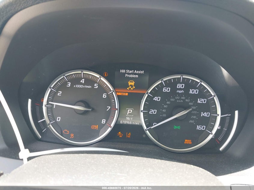2020 Acura Mdx VIN 5J8YD3H33LL016348 IAAI salvage auction — FRONT END, Salvage (Georgia), sold $6,050 on 2026-09-15 (photo 7)