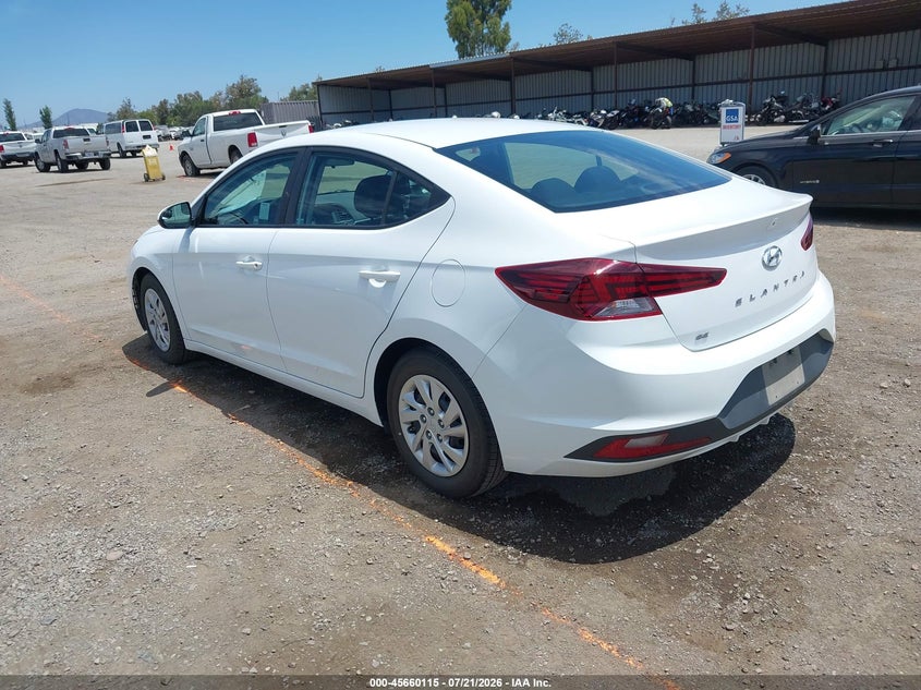 2020 Hyundai Elantra VIN 5NPD74LF6LH615762 IAAI salvage auction — REAR END, SF97 (California), sold $9,600 on 2026-08-25 (photo 3)