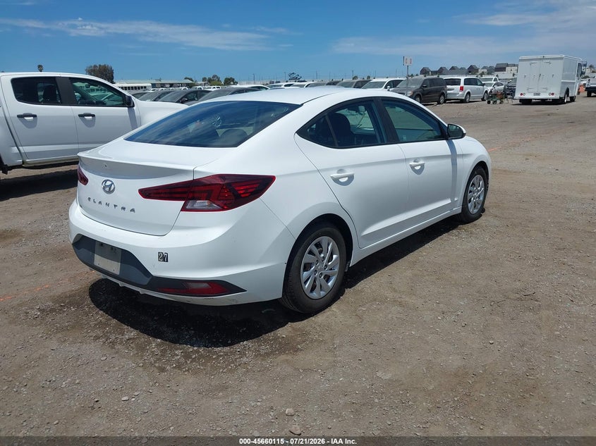 2020 Hyundai Elantra VIN 5NPD74LF6LH615762 IAAI salvage auction — REAR END, SF97 (California), sold $9,600 on 2026-08-25 (photo 4)