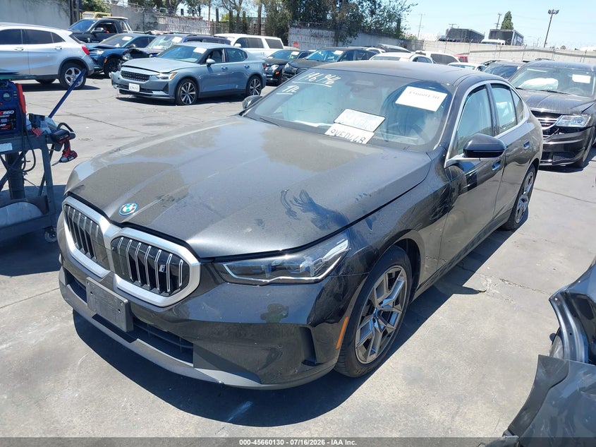 2025 BMW I5 VIN WBY13HG08SCT61007 IAAI salvage auction — SIDE, Salvage Title, sold $24,150 on 2026-09-02 (photo 2)