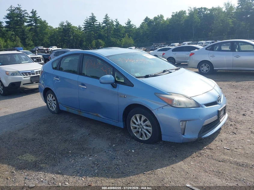 2013 Toyota Prius plug-in VIN JTDKN3DP5D3036578 IAAI salvage auction — NORMAL WEAR, Clear (Massachusetts), sold $25 on 2026-07-31 (photo 1)