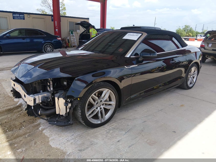 2019 Audi A5 VIN WAUYNGF55KN011465 IAAI salvage auction — FRONT END, Salvage Title, sold $6,500 on 2026-08-26 (photo 2)