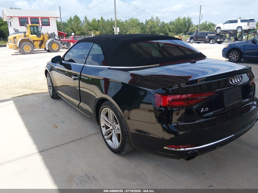 2019 Audi A5 VIN WAUYNGF55KN011465 IAAI salvage auction — FRONT END, Salvage Title, sold $6,500 on 2026-08-26 (photo 3)