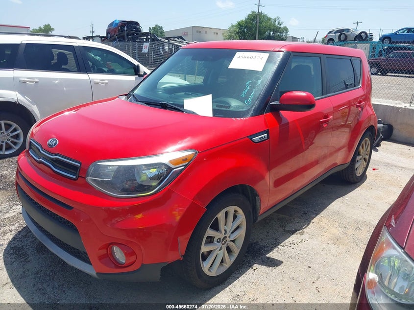 2018 Kia Soul VIN KNDJP3A50J7622196 IAAI salvage auction — NORMAL WEAR, Clear (Oklahoma), sold $25 on 2026-07-28 (photo 2)