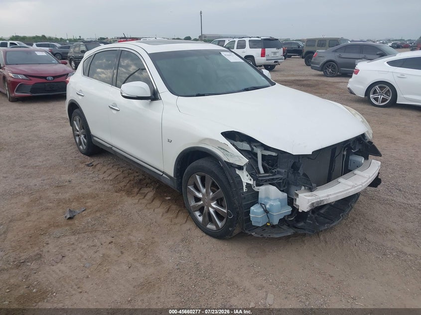 2017 Infiniti Qx50 VIN JN1BJ0RP7HM382895 IAAI salvage auction — FRONT END, Salvage (Texas), sold $1,150 on 2026-08-20 (photo 1)