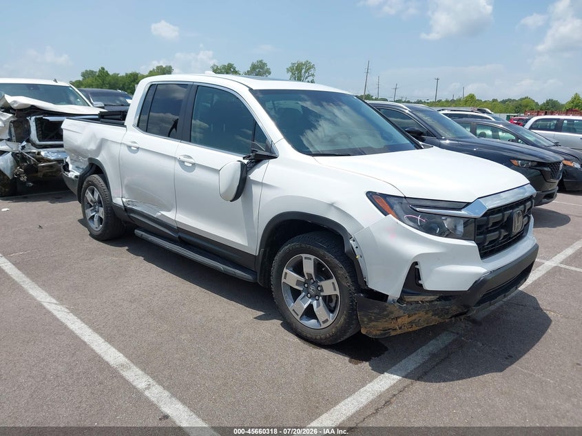 2025 Honda Ridgeline VIN 5FPYK3F52SB007321 IAAI salvage auction — SIDE, Salvage Title, sold $11,900 on 2026-08-18 (photo 1)