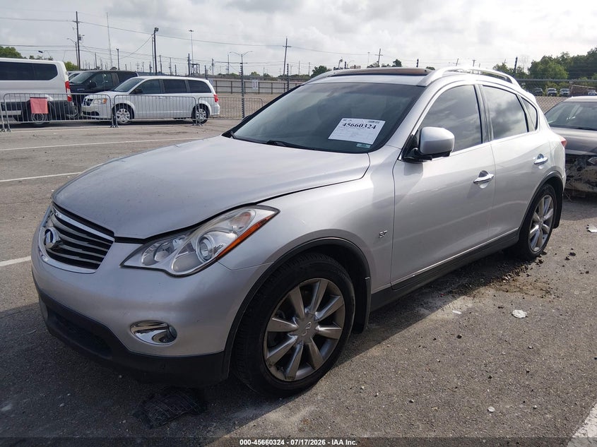 2015 Infiniti Qx50 VIN JN1BJ0HP2FM730200 IAAI salvage auction — RIGHT SIDE, Salvage (Louisiana), sold $1,250 on 2026-08-03 (photo 2)
