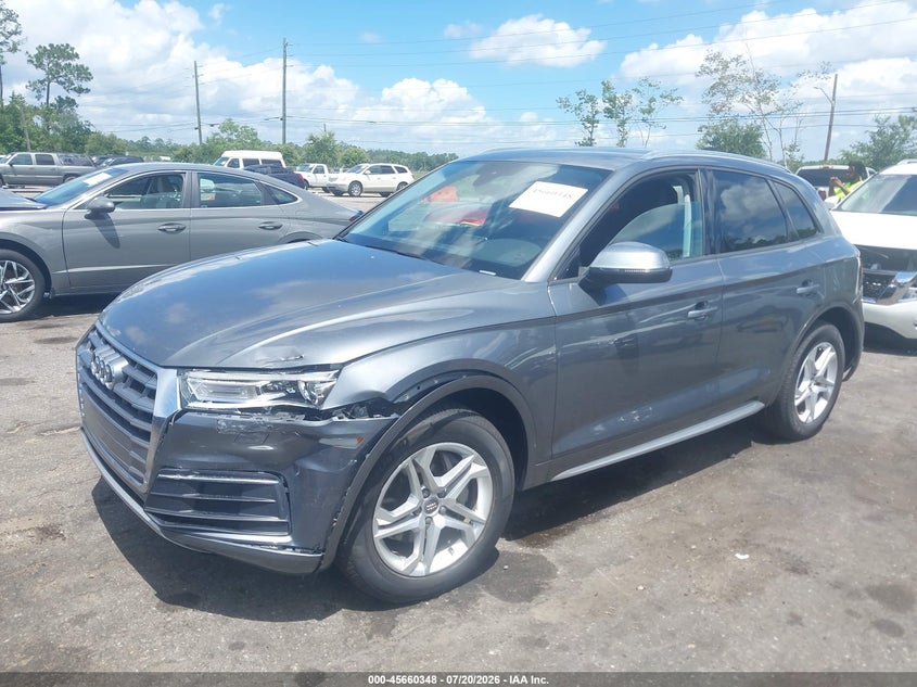 2018 Audi Q5 VIN WA1ANAFY6J2219411 IAAI salvage auction — FRONT & REAR, Salvage Title, sold $6,900 on 2026-08-07 (photo 2)