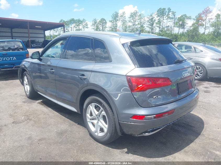 2018 Audi Q5 VIN WA1ANAFY6J2219411 IAAI salvage auction — FRONT & REAR, Salvage Title, sold $6,900 on 2026-08-07 (photo 3)