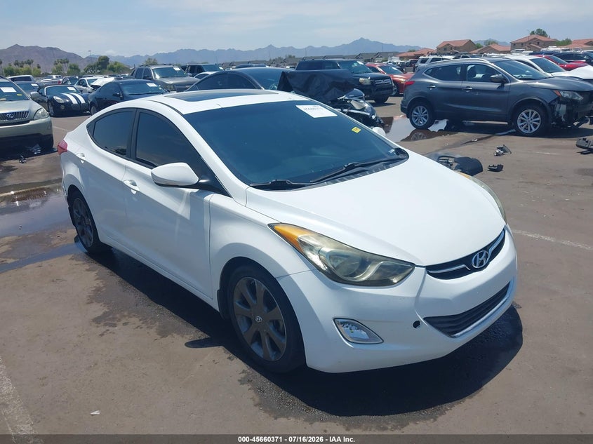 2013 Hyundai Elantra VIN 5NPDH4AE3DH196441 IAAI salvage auction — REAR END, Salvage (Arizona), sold $1,250 on 2026-07-30 (photo 1)