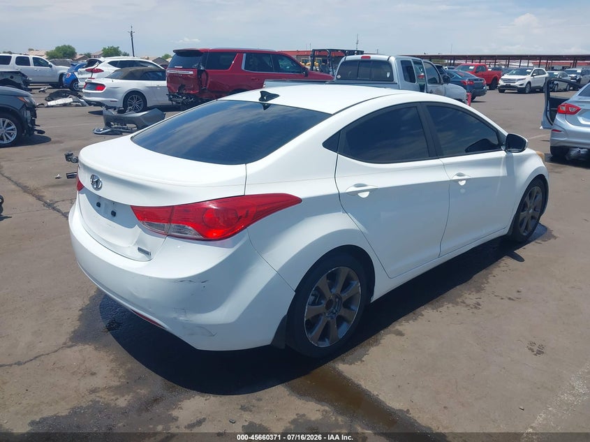 2013 Hyundai Elantra VIN 5NPDH4AE3DH196441 IAAI salvage auction — REAR END, Salvage (Arizona), sold $1,250 on 2026-07-30 (photo 4)