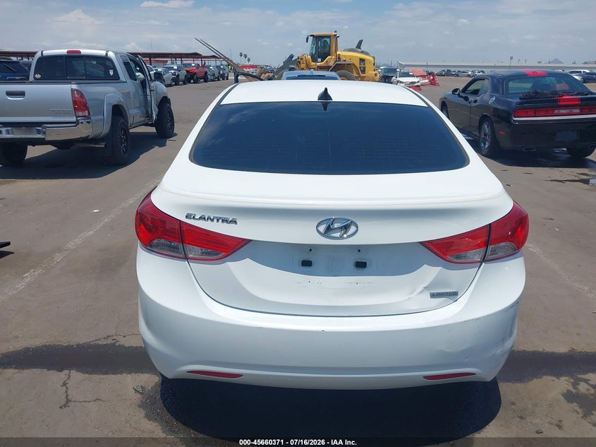 2013 Hyundai Elantra VIN 5NPDH4AE3DH196441 IAAI salvage auction — REAR END, Salvage (Arizona), sold $1,250 on 2026-07-30 (photo 6)
