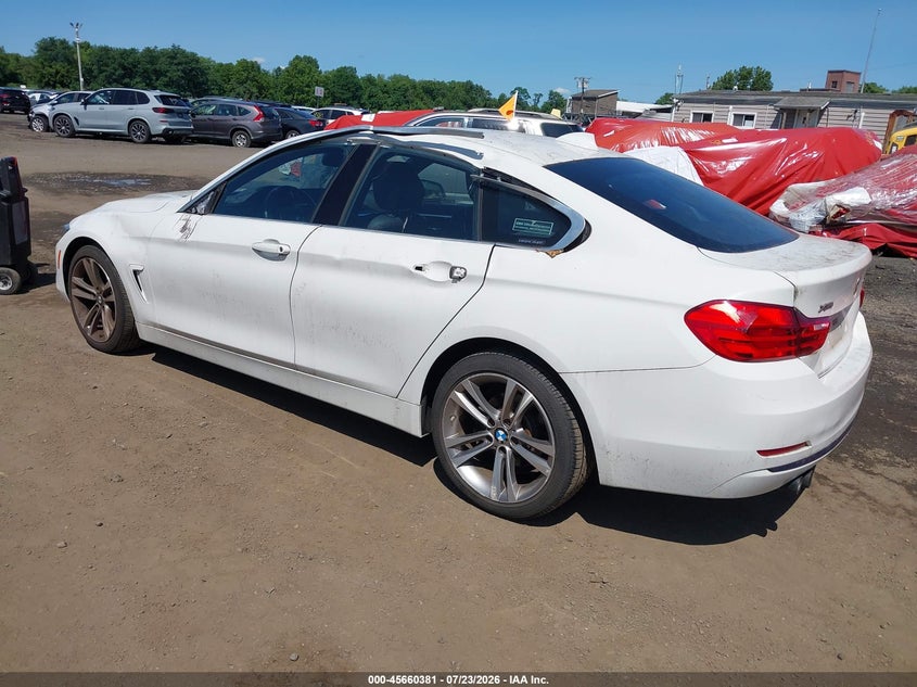 2016 BMW 4er VIN WBA4C9C50GG135966 IAAI salvage auction — LEFT SIDE, Salvage Title, sold $3,100 on 2026-08-19 (photo 3)