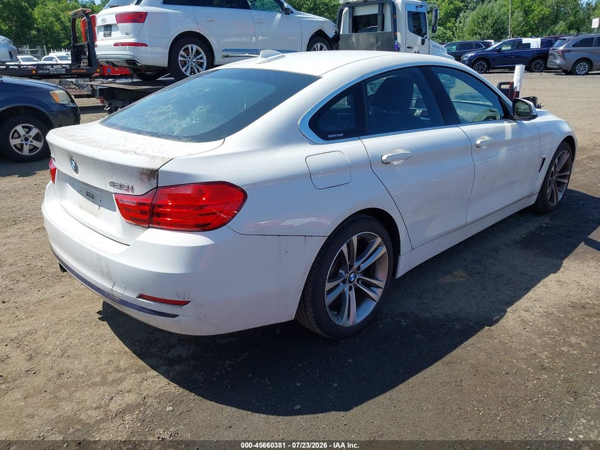 2016 BMW 4er VIN WBA4C9C50GG135966 IAAI salvage auction — LEFT SIDE, Salvage Title, sold $3,100 on 2026-08-19 (photo 4)