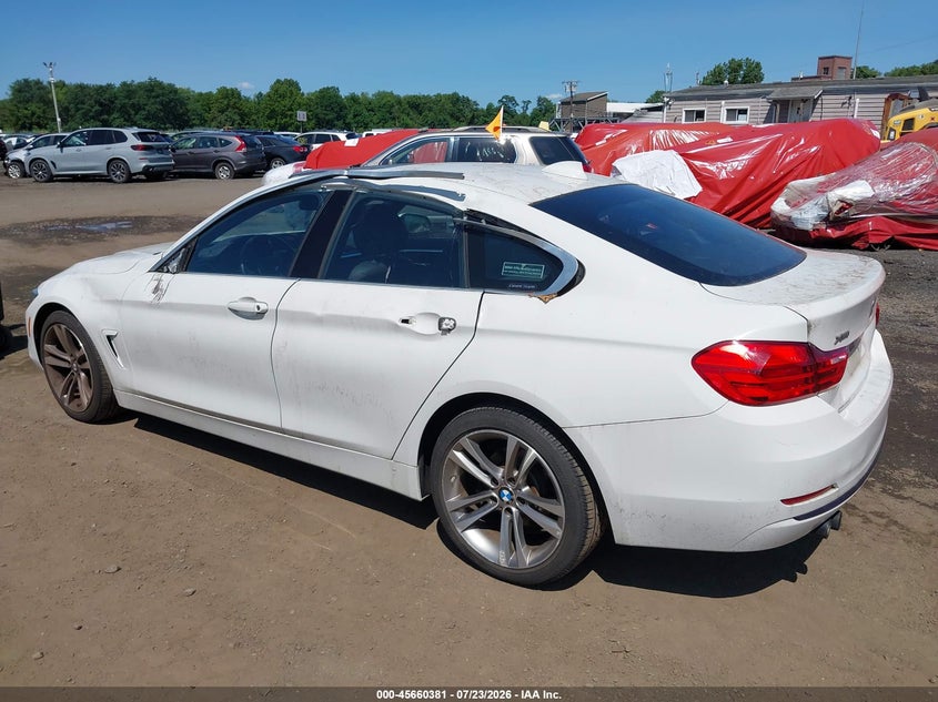 2016 BMW 4er VIN WBA4C9C50GG135966 IAAI salvage auction — LEFT SIDE, Salvage Title, sold $3,100 on 2026-08-19 (photo 6)