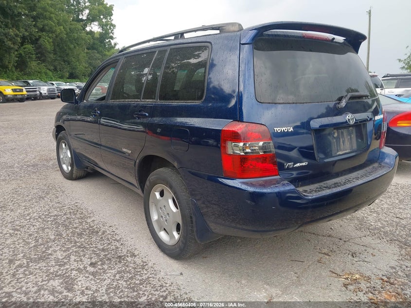 2007 Toyota Highlander VIN JTEEP21A070226890 IAAI salvage auction — NORMAL WEAR, Clear (Kansas), sold $275 on 2026-07-29 (photo 3)