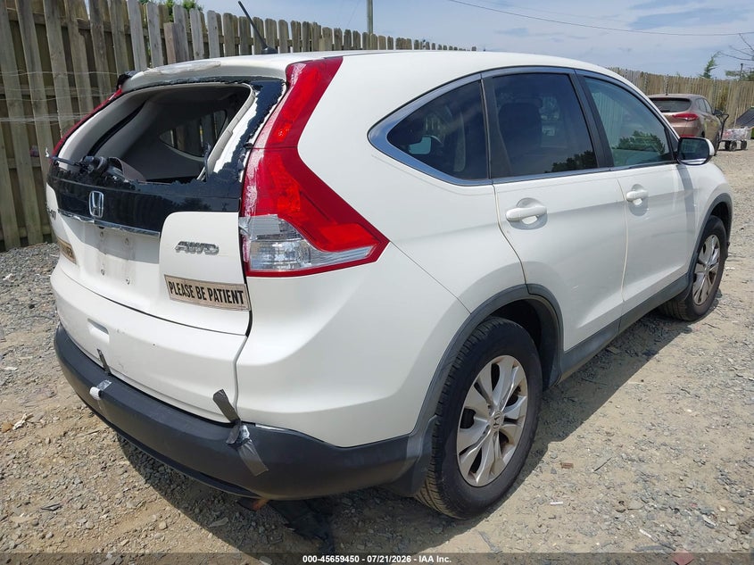2014 Honda Cr-v VIN 5J6RM4H57EL027294 IAAI salvage auction — REAR END, Clear (Virginia), sold $2,800 on 2026-07-31 (photo 4)