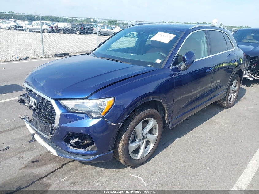 2022 Audi Q3 VIN WA1AUCF3XN1093519 IAAI salvage auction — FRONT END, Salvage (North Carolina), sold $4,750 on 2026-08-22 (photo 2)