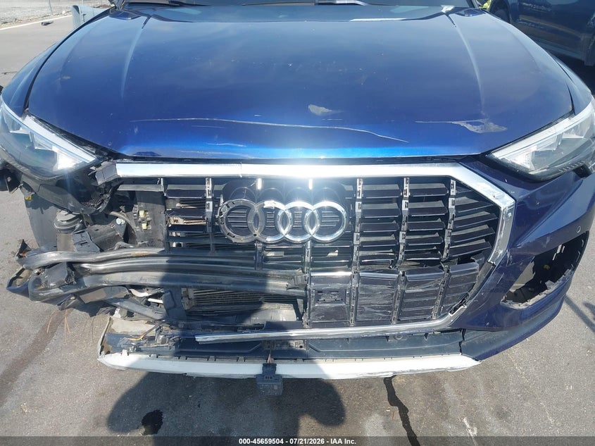 2022 Audi Q3 VIN WA1AUCF3XN1093519 IAAI salvage auction — FRONT END, Salvage (North Carolina), sold $4,750 on 2026-08-22 (photo 6)
