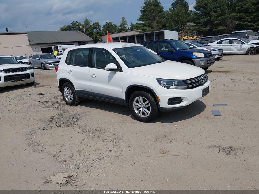 2013 Volkswagen Tiguan VIN WVGAV3AX4DW592729 IAAI salvage auction — NORMAL WEAR, Original (Texas), sold $375 on 2026-07-29 (photo 1)