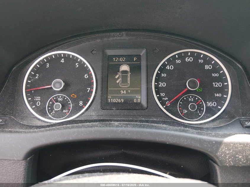 2013 Volkswagen Tiguan VIN WVGAV3AX4DW592729 IAAI salvage auction — NORMAL WEAR, Original (Texas), sold $375 on 2026-07-29 (photo 7)