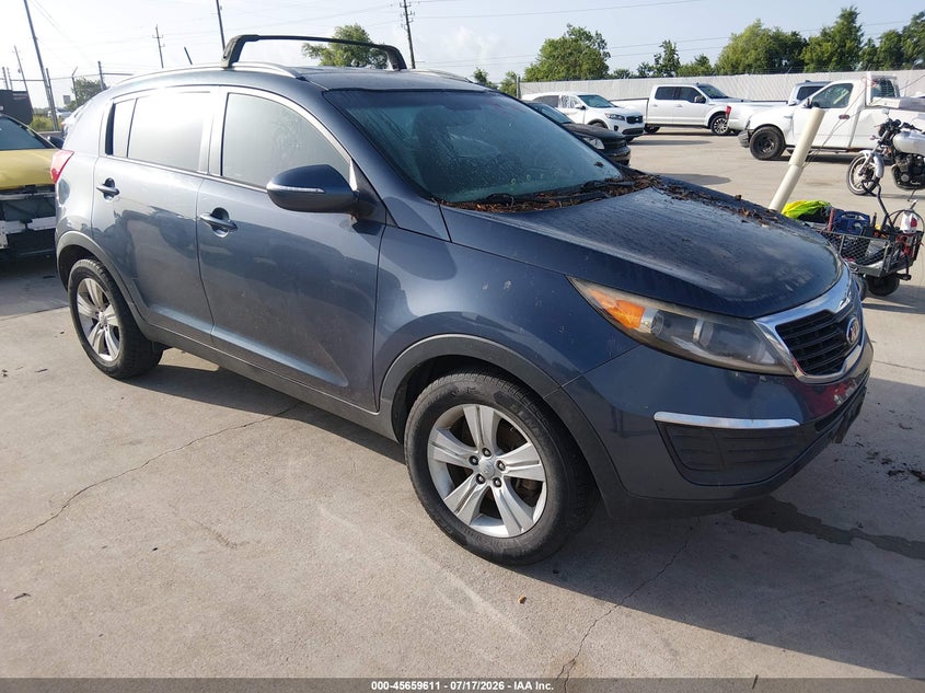 2013 Kia Sportage VIN KNDPB3A22D7371782 IAAI salvage auction — NORMAL WEAR, Original (Texas), sold $1,250 on 2026-07-24 (photo 1)