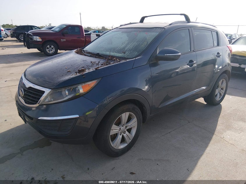 2013 Kia Sportage VIN KNDPB3A22D7371782 IAAI salvage auction — NORMAL WEAR, Original (Texas), sold $1,250 on 2026-07-24 (photo 2)