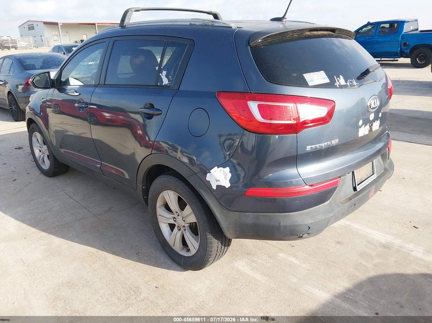 2013 Kia Sportage VIN KNDPB3A22D7371782 IAAI salvage auction — NORMAL WEAR, Original (Texas), sold $1,250 on 2026-07-24 (photo 3)