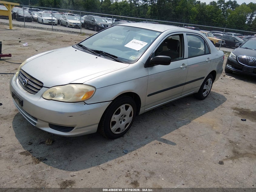 2003 Toyota Corolla VIN JTDBR32E532007804 IAAI salvage auction — NORMAL WEAR, Clear (Virginia), sold $725 on 2026-07-24 (photo 2)