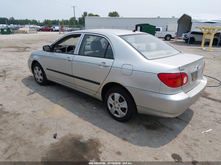 2003 Toyota Corolla VIN JTDBR32E532007804 IAAI salvage auction — NORMAL WEAR, Clear (Virginia), sold $725 on 2026-07-24 (photo 3)