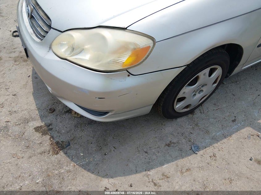 2003 Toyota Corolla VIN JTDBR32E532007804 IAAI salvage auction — NORMAL WEAR, Clear (Virginia), sold $725 on 2026-07-24 (photo 6)