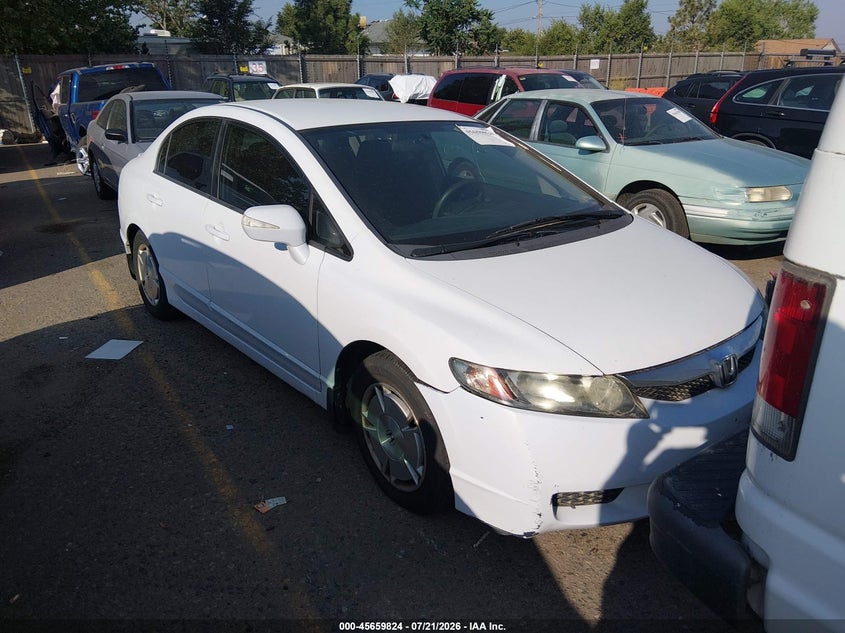 2009 Honda Civic hybrid VIN JHMFA36209S004499 IAAI salvage auction — NORMAL WEAR, Clear (Colorado), sold $50 on 2026-07-28 (photo 1)