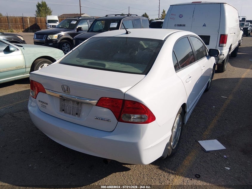 2009 Honda Civic hybrid VIN JHMFA36209S004499 IAAI salvage auction — NORMAL WEAR, Clear (Colorado), sold $50 on 2026-07-28 (photo 4)