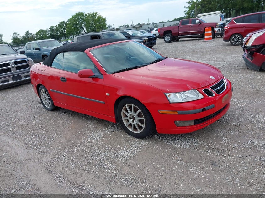 2005 Saab 9-3 VIN YS3FD79Y056002845 IAAI salvage auction — NORMAL WEAR, Clear (Missouri), sold $25 on 2026-07-30 (photo 1)