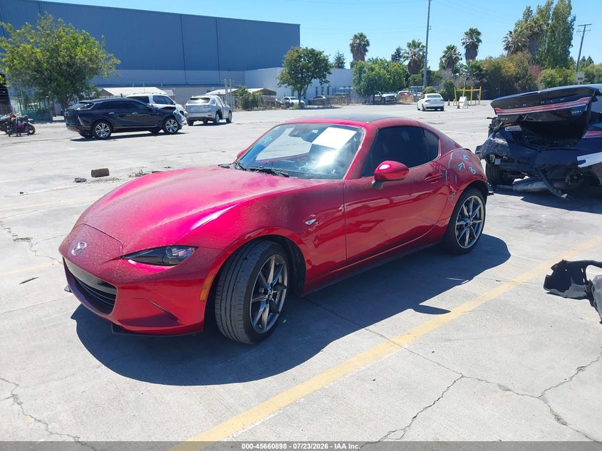 2023 Mazda Mx-5 VIN JM1NDAM78P0556719 IAAI salvage auction — REAR END, Wait Title, sold $7,900 on 2026-08-10 (photo 2)
