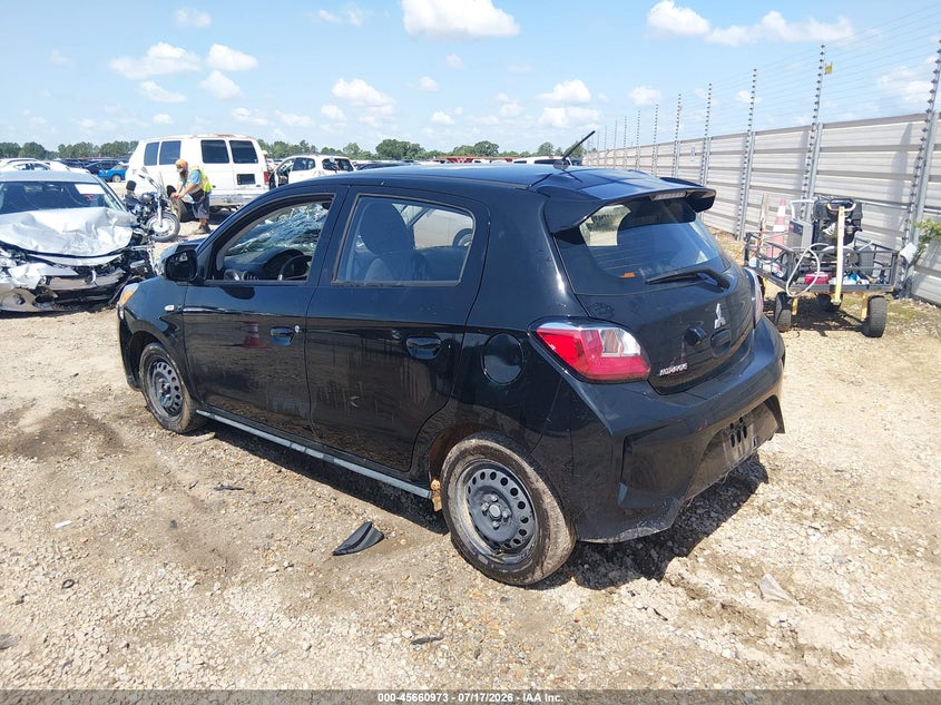 2024 Mitsubishi Mirage VIN ML32AUHJ3RH026135 IAAI salvage auction — FRONT END, Certificate Of Destruction (Florida), sold $350 on 2026-07-22 (photo 3)