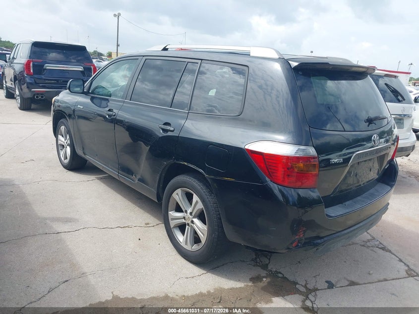 2008 Toyota Highlander VIN JTEES43A482068664 IAAI salvage auction — NORMAL WEAR, Original (Texas), sold $825 on 2026-07-27 (photo 3)