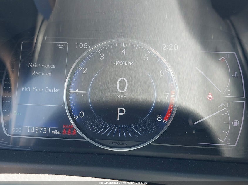 2020 Lexus ES VIN 58ADZ1B14LU053076 IAAI salvage auction — FRONT END, Salvage Title, sold $12,400 on 2026-08-25 (photo 7)