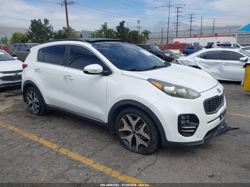2018 Kia Sportage VIN KNDPR3A62J7379164 IAAI salvage auction — FRONT END, Salvage (California), sold $2,450 on 2026-08-01 (photo 1)
