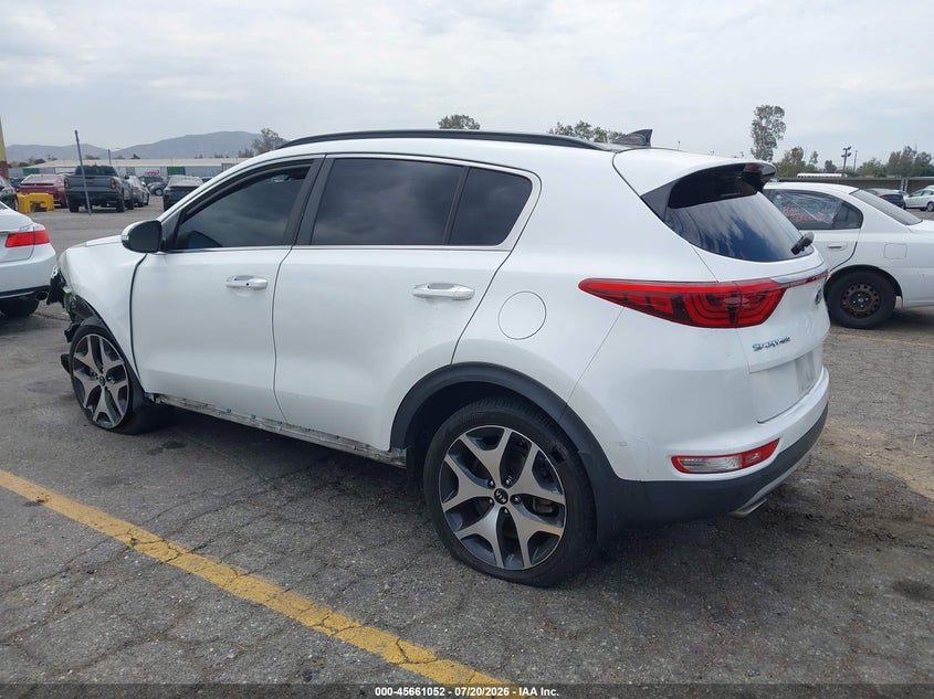 2018 Kia Sportage VIN KNDPR3A62J7379164 IAAI salvage auction — FRONT END, Salvage (California), sold $2,450 on 2026-08-01 (photo 3)