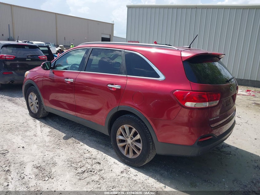 2017 Kia Sorento VIN 5XYPG4A36HG206861 IAAI salvage auction — NORMAL WEAR, Clear (Mississippi), sold $1,050 on 2026-07-24 (photo 3)