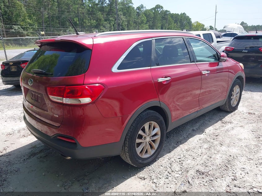 2017 Kia Sorento VIN 5XYPG4A36HG206861 IAAI salvage auction — NORMAL WEAR, Clear (Mississippi), sold $1,050 on 2026-07-24 (photo 4)
