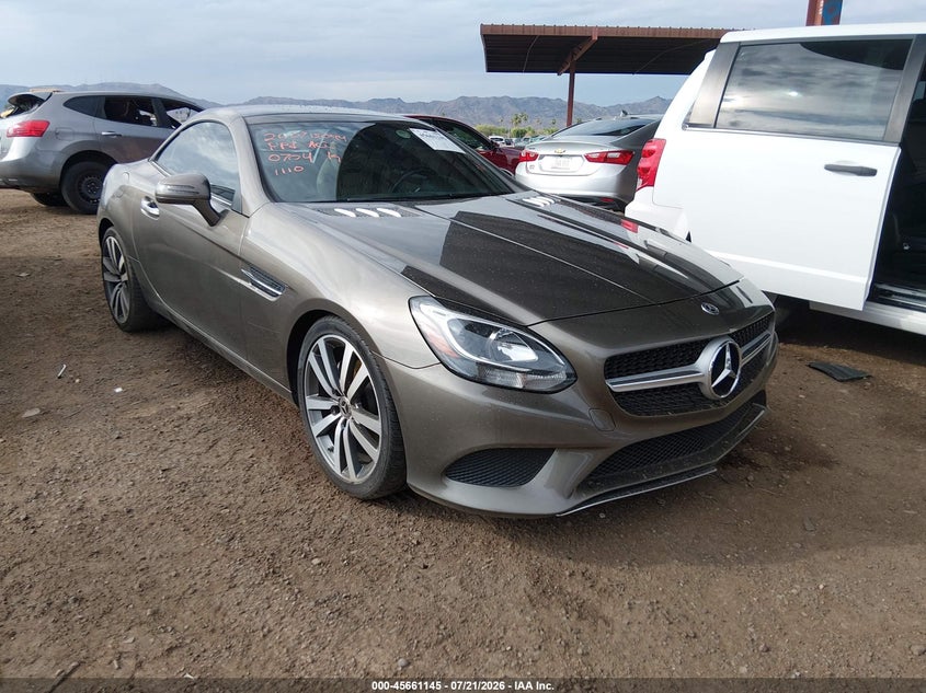 2018 Mercedes-benz Slc-klasse VIN WDDPK3JA8JF150704 IAAI salvage auction — LEFT FRONT, Wait Title, sold $6,700 on 2026-08-16 (photo 1)