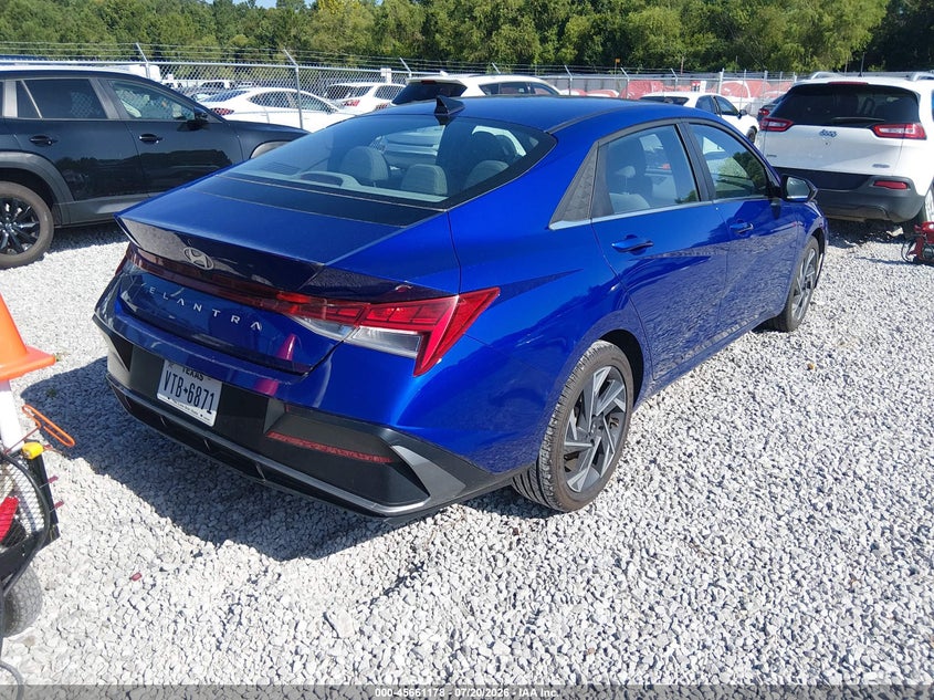 2025 Hyundai Elantra VIN KMHLS4DG7SU880580 IAAI salvage auction — FRONT END, Enterprise Vehicles Clear Only (Texas), sold $11,500 on 2026-07-22 (photo 4)