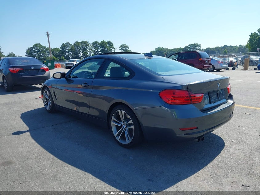 2014 BMW 4 series VIN WBA3N3C59EK231043 IAAI salvage auction — NORMAL WEAR, Repossession Paperwork (Georgia), sold $675 on 2026-08-12 (photo 3)