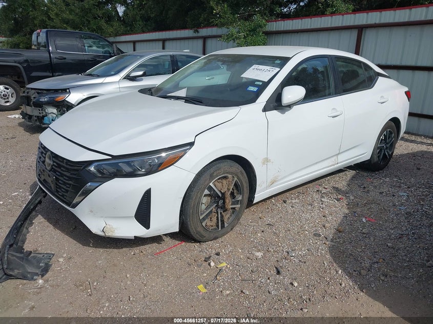 2025 Nissan Sentra VIN 3N1AB8CV1SY298431 IAAI salvage auction — FRONT END, Enterprise Vehicles Clear Only (Texas), sold $11,600 on 2026-07-23 (photo 2)
